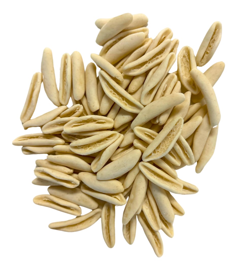 Hand-stretched cavatelli pasta made from 100% Australian semolina, frozen fresh for wholesale supply to restaurants and caterers.