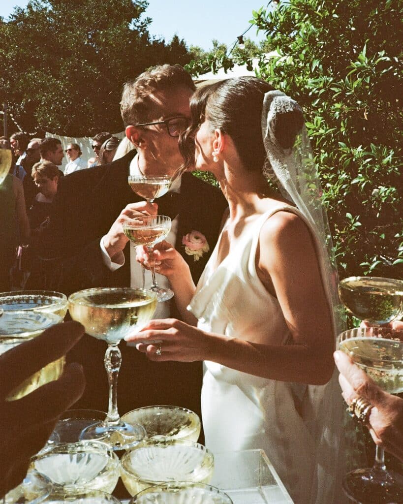 2026 Wedding Trends, Lo-Fi Mixed Media - Bride and Groom