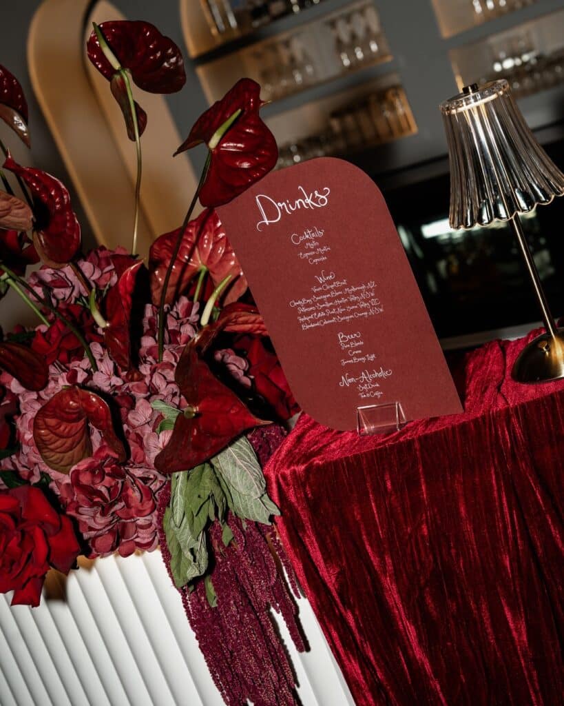 2026 Wedding Trends, Bold Colour Saturation - Burgundy