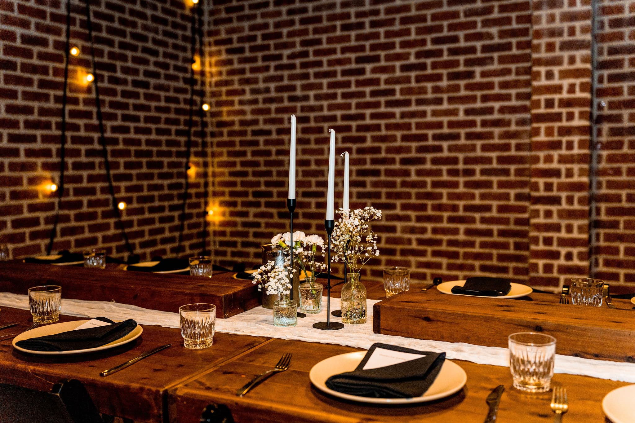Private Dining Brisbane Shared Feast – Factory51 Private shared feasting table setup at Factory51 for private dining Brisbane