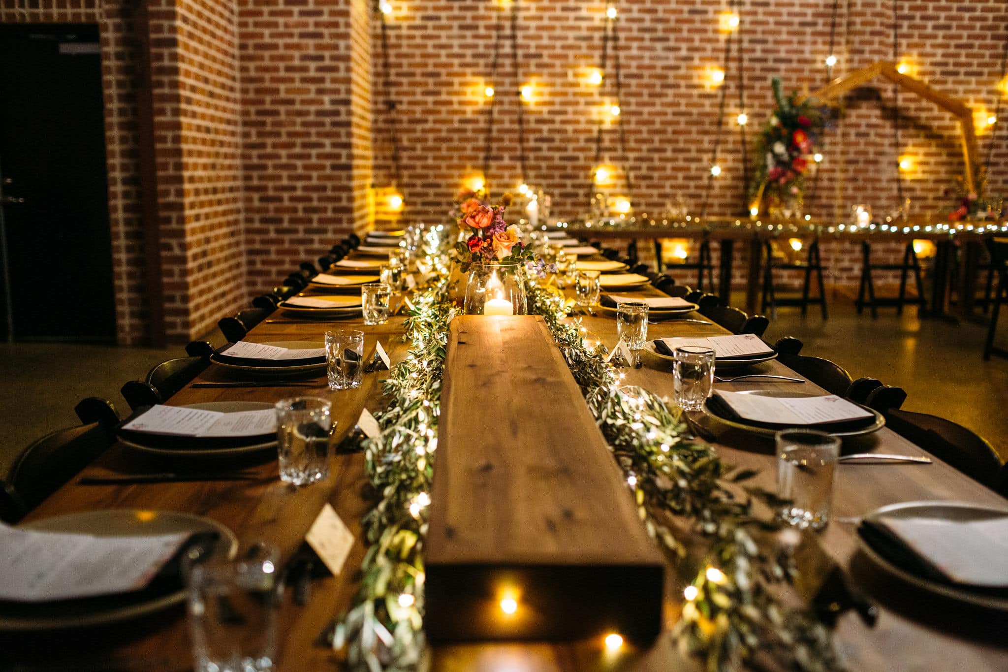 Large Wedding Reception Room at Factory 51 Brisbane wedding reception venues brisbane large wedding room setup at Factory 51