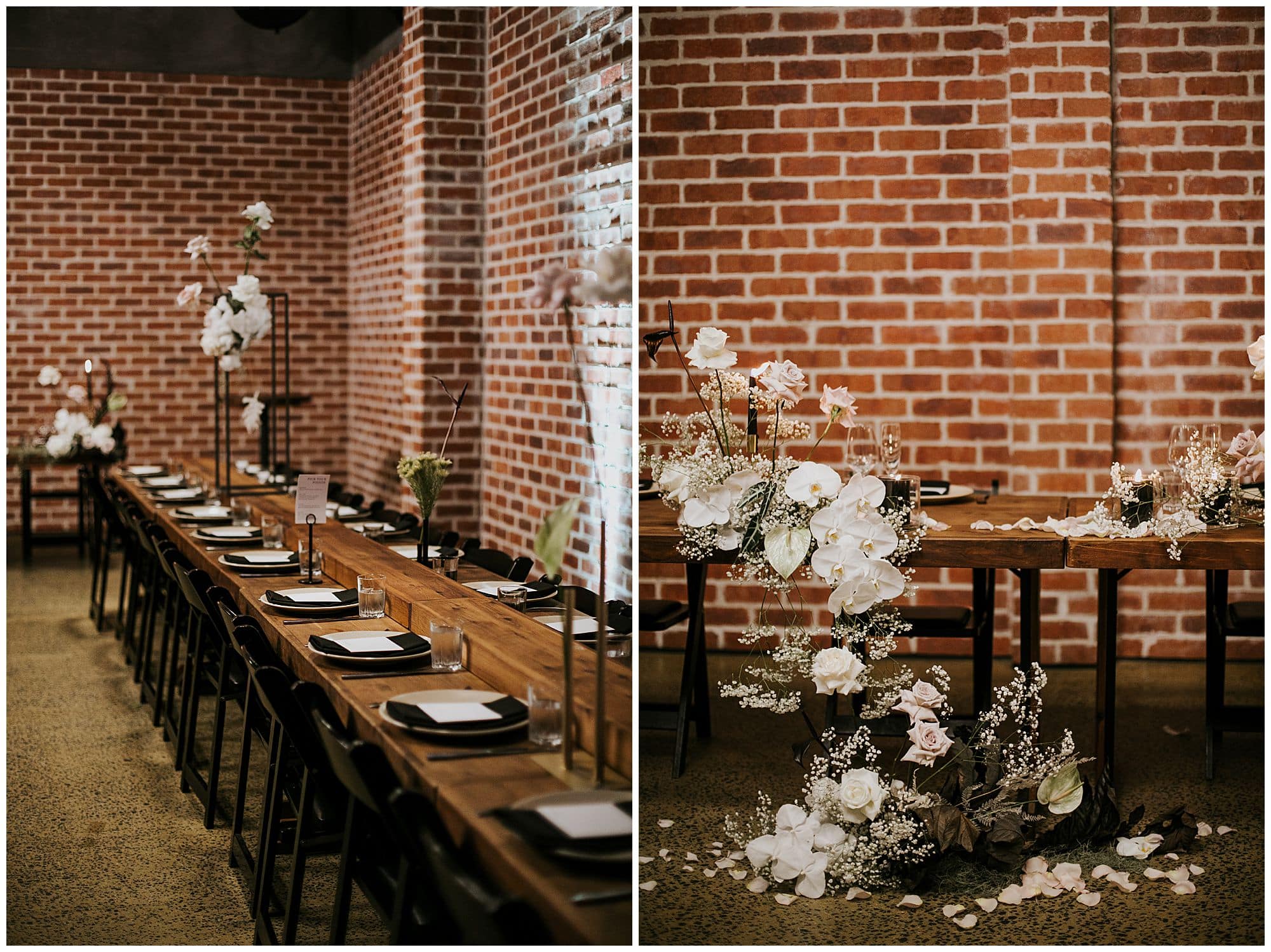 Styling factory 51 for Bec and Jo's minimalist Wedding - Amy Hig Photography
