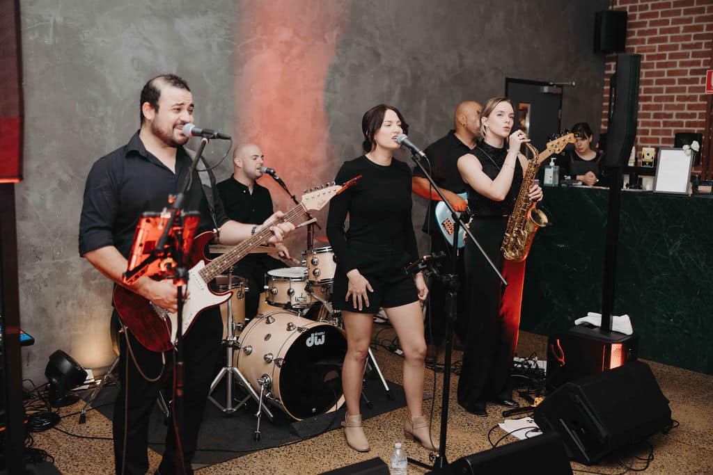 Live music at J & K's Wedding at Factory 51, shot by Medeczky Photo