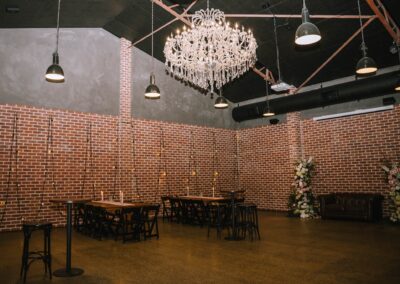 Factory51 room reveal for Teagan and Micheal’s cocktail wedding reception